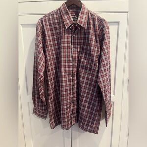 Sport king exclusive VTG men’s long sleeve plaid button up shirt Sz. 44 (L/XL)